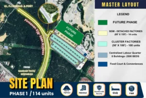 Tiara Industrial Park Kajang 2 storey semi detached factory warehouse for sale Kueen Lai Group